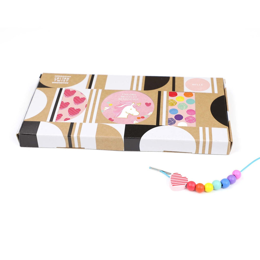 Unicorn & Heart Bracelet Making Kit by Cotton Twist – Mochi Kids